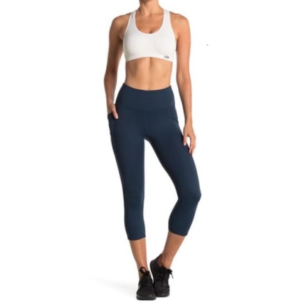NWT X by Gottex Rachel Slip Pocket Capri Leggings